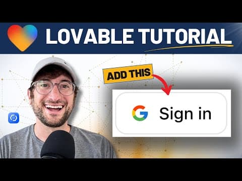 Tutorial: Google sign-in for Lovable apps